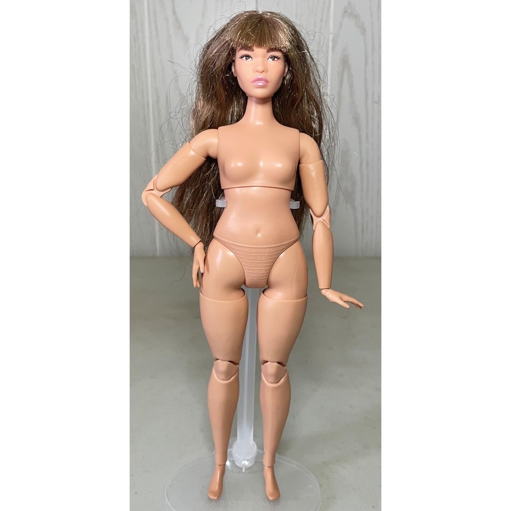 Nude Barbie Signature Looks #24 Doll Made to Move Curvy Body 2024 MTM Bangs